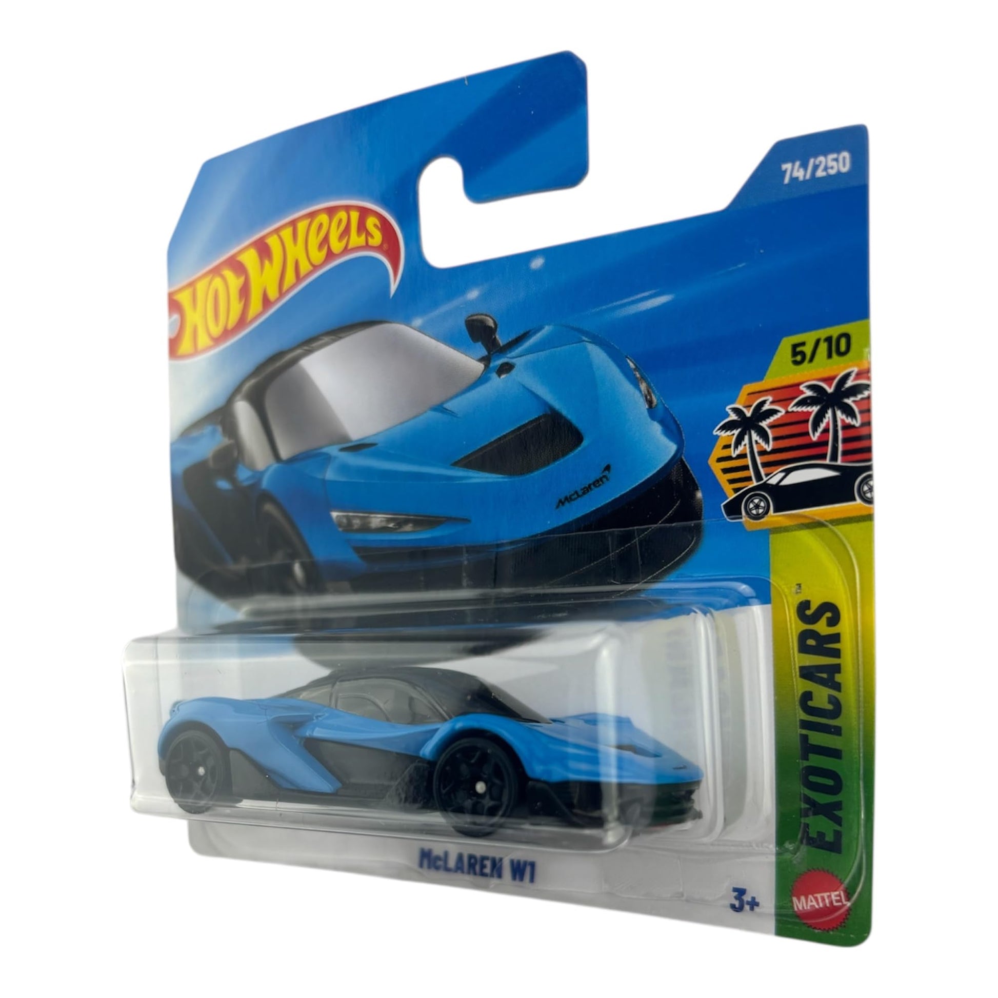 Hot Wheels McLaren W1 [Blue] Exoticars 5/10, 74/250, 1:64 Scale Diecast Toy Vehicle