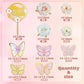 35PCS Butterfly Cake Topper Decorations with Artificial Flowers for Anniversary Butterfly Birthday Supplies (Pink Gold)