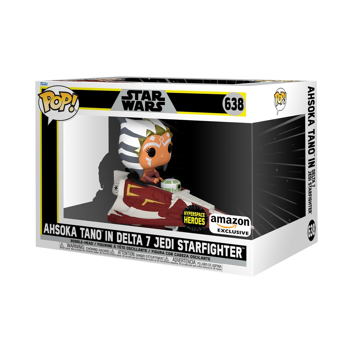 Funko POP! Rides: Star Wars - Ahsoka Tano in Delta-7B - Star Wars: Clone Wars - Collectable Vinyl Figure - Gift Idea - Official Merchandise - for Kids