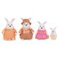 Li'l Woodzeez - Hoppingoods Rabbit Family - Set of 4 Collectible Posable Bunny Figures with Storybook - Pretend Play Doll Figures for Imaginative Play