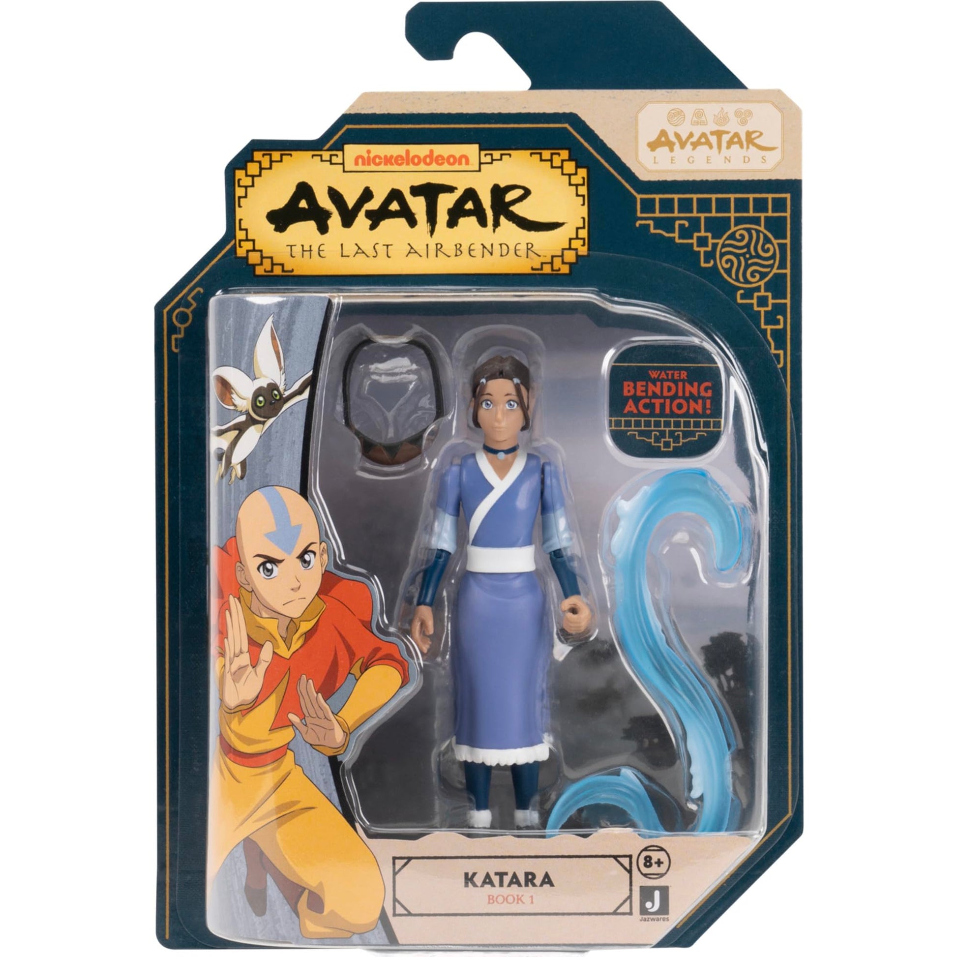 Jazwares Avatar: The Last Airbender Katara (Book One) - 4.5-Inch Scale Figure with Water Whip and Battle Action