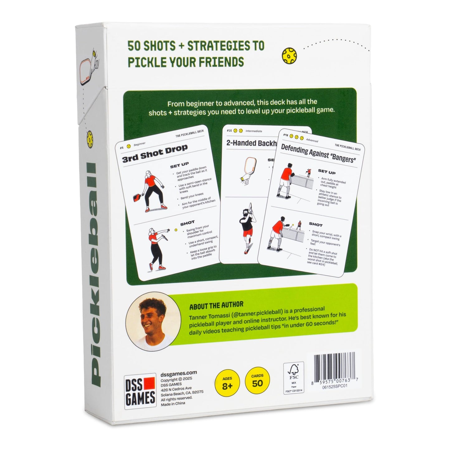 The Pickleball Deck | 50 Shots + Strategy Cards | Pickleball Gifts