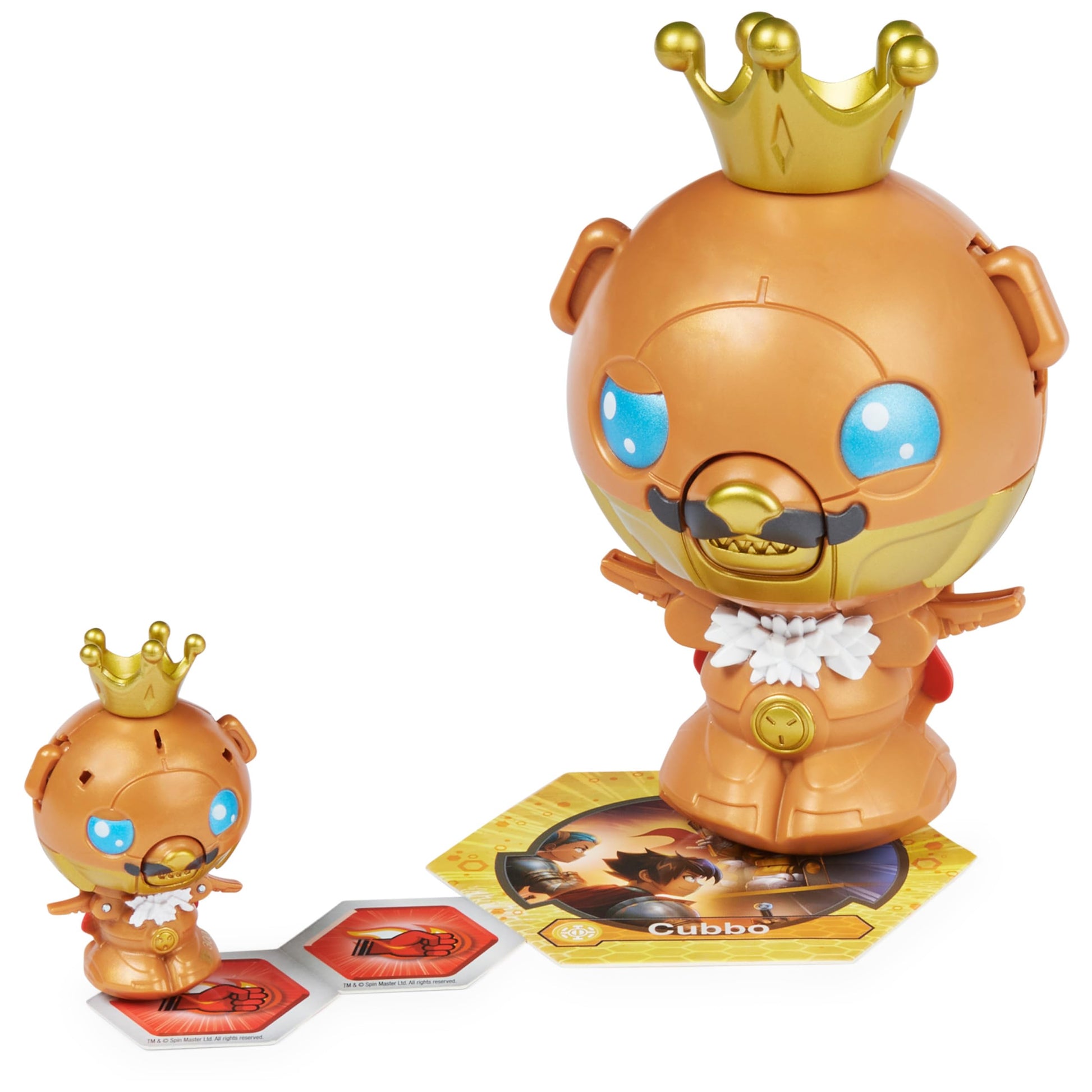 Bakugan, Cubbo Deka Pack with Exclusive Jumbo King Cubbo and Core Cubbo, Geogan Rising Transforming Collectible Action Figures, Toys for Kids Boys