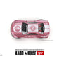 True Scale Miniatures Model Car Compatible with Nissan Skyline GT-R (R34) Kaido Racing Factory V1 Pink 1/64 Diecast Model Car Kaido House KHMG128