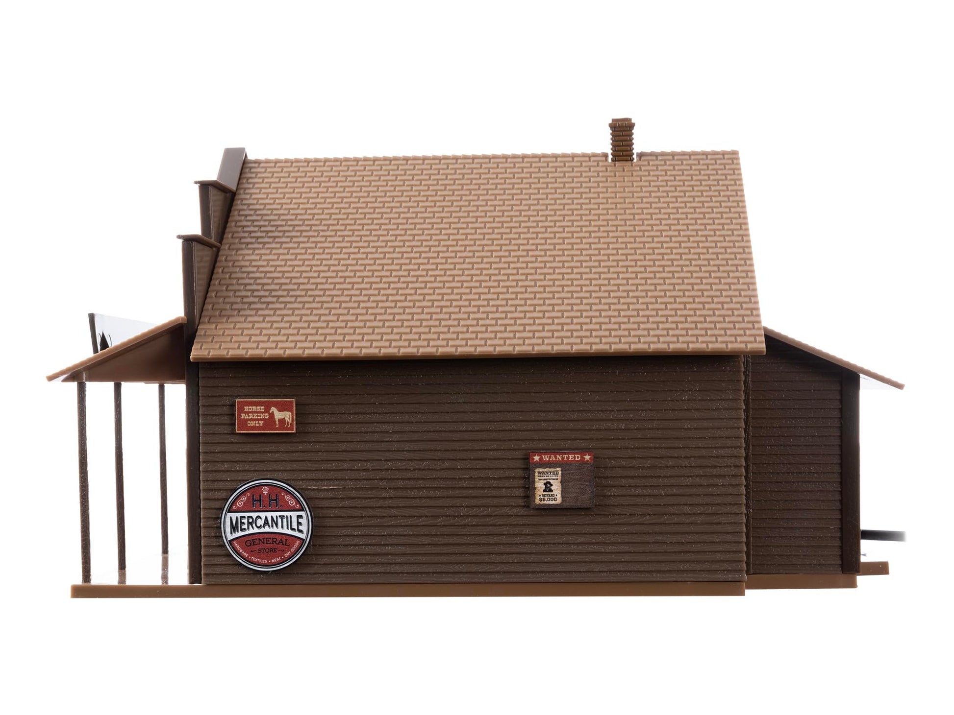 Lionel Western Mercantile Plug-Expand-Play O Gauge Building Accessory - Illuminated Western Train Store with LED Lighting, Railroad Scenery, Age 14+