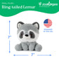 The Petting Zoo Ring-Tailed Lemur Stuffed Animal Plushie, Gifts for Kids, Snugletz Zoologee Plush Toy, 7 in