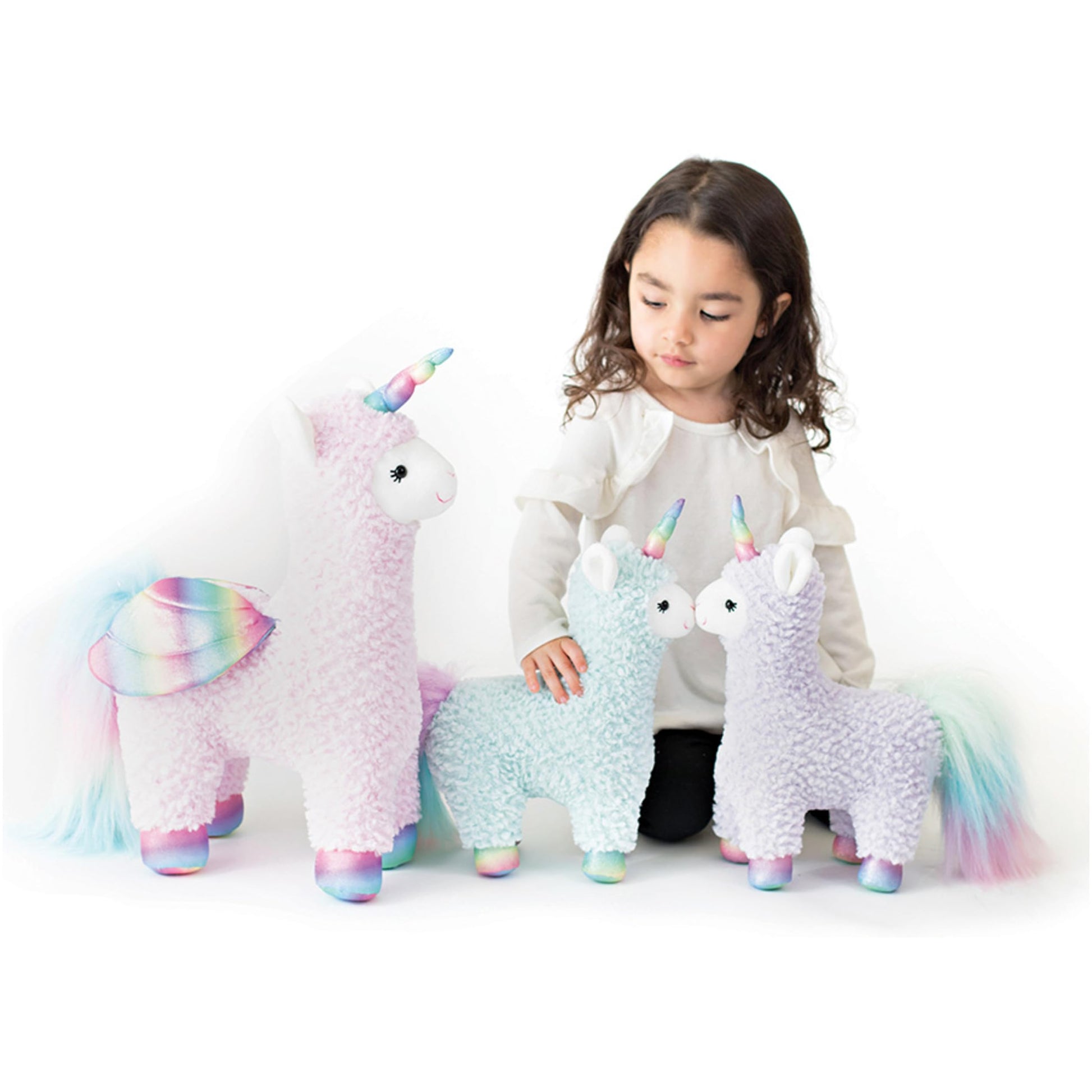 GUND Sugar Plum Llamacorn Unicorn Llama Plush Stuffed Animal, Purple Rainbow, 11"