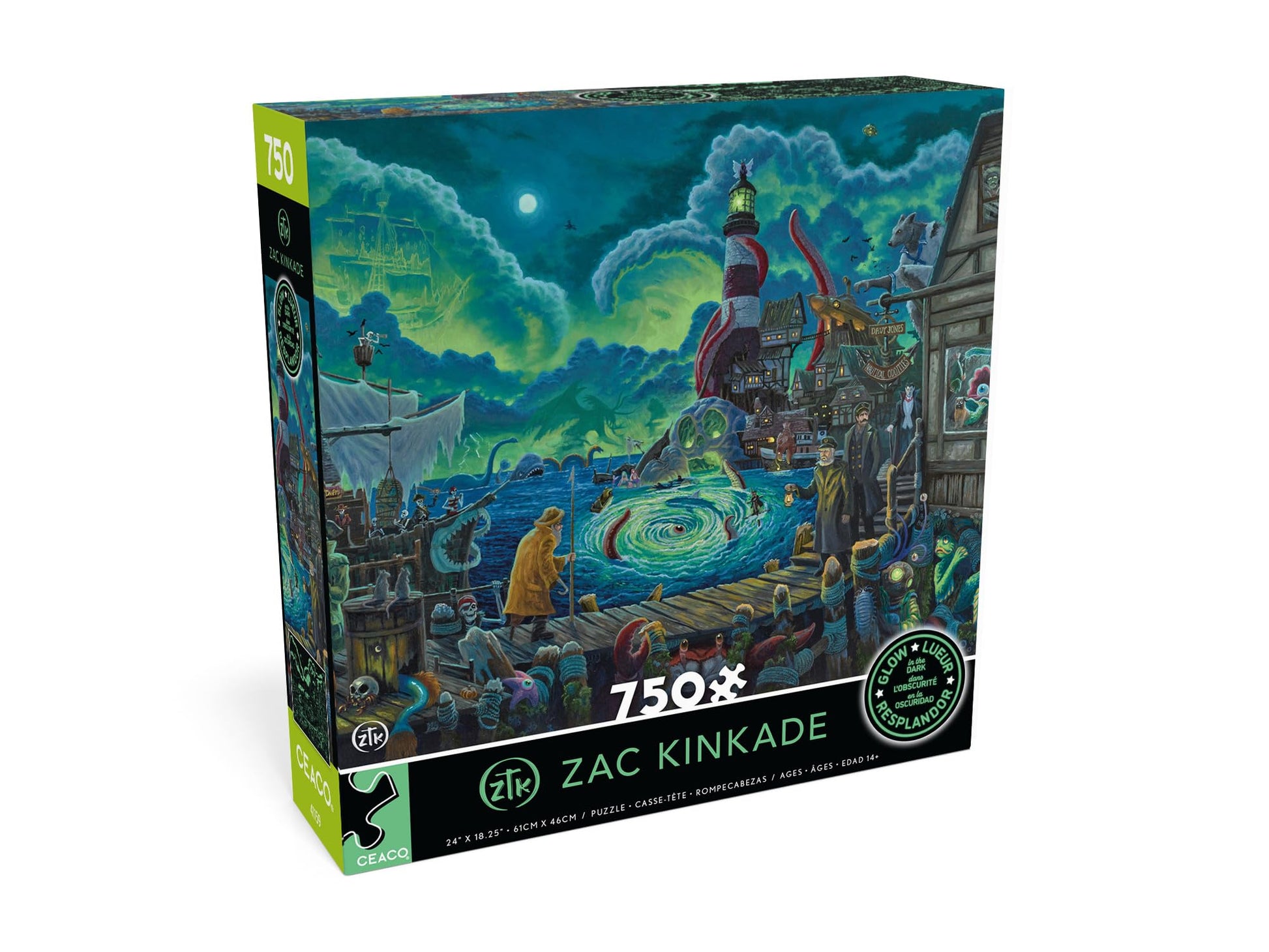 Ceaco - Zak Kinkade Halloween at Horror Harbor - 750 Piece Jigsaw Puzzle