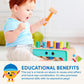 Battat - Wooden Hammer Toy for Kids, Toddlers - Pounding Bench with Pegs and Mallet - Colorful Developmental Toy - 1 Year + - Pound & Count Bench