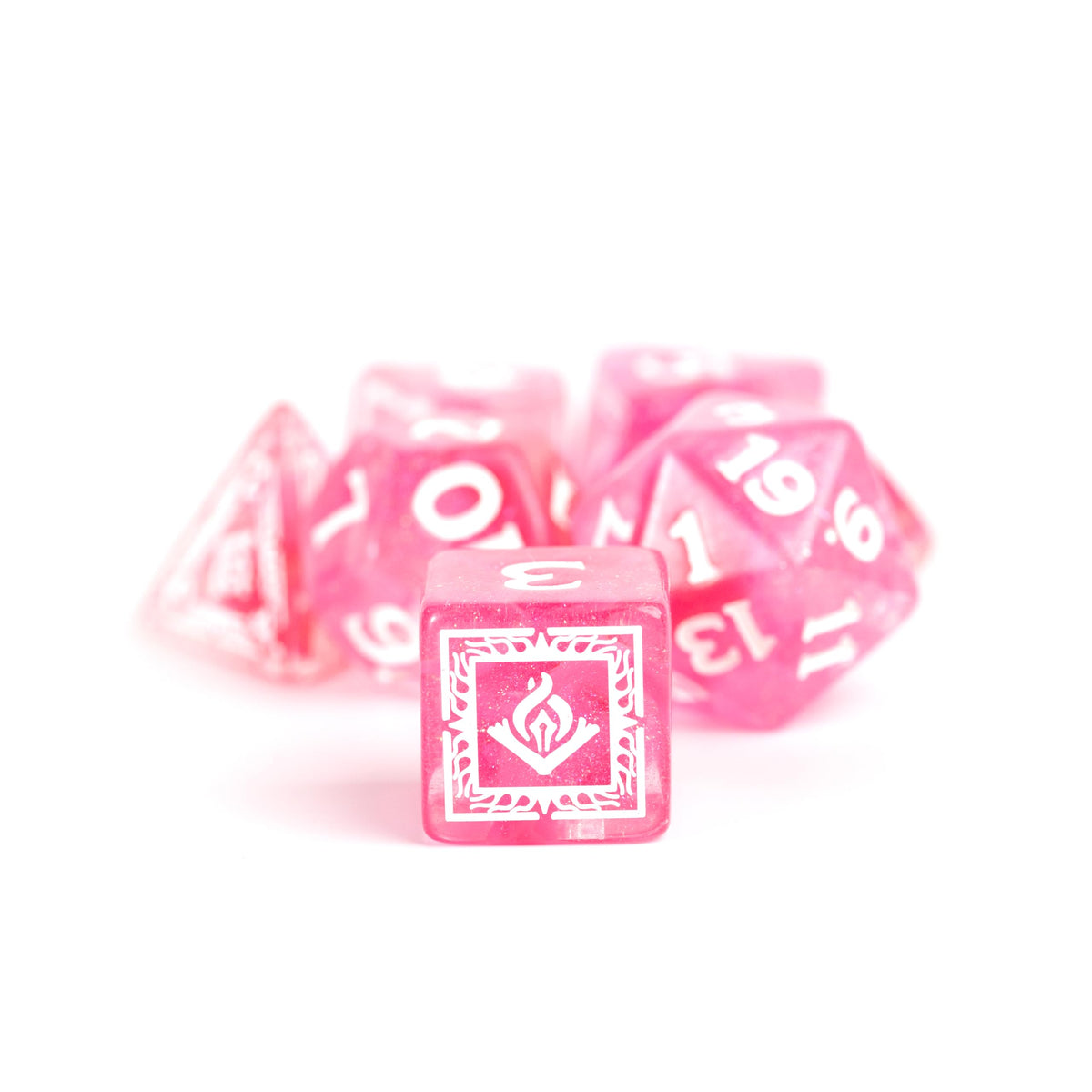 D&D Adventure Dice (Wizard Class: Fuchsia)