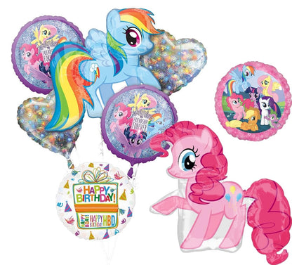 MLP Birthday Party Supplies Pinkie Pie Rainbow Dash Balloons Decorations
