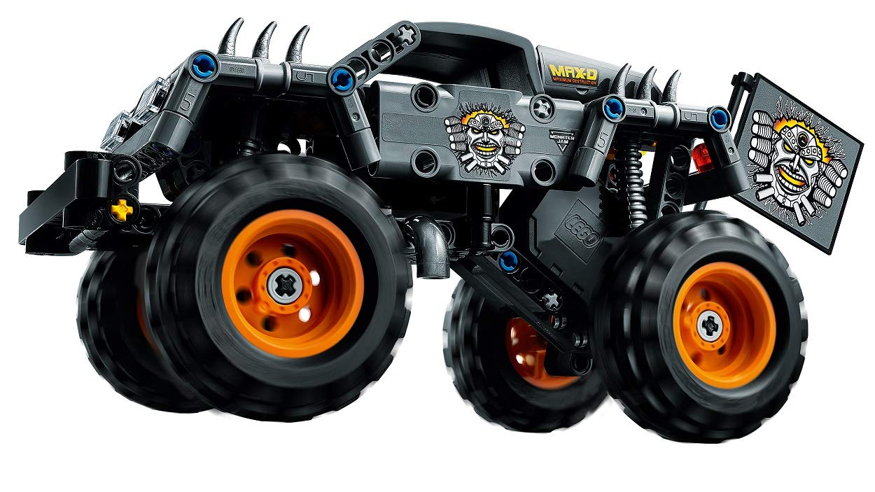 Lego 42119 Technic Monster Jam MAX-D, Modelo 2 en 1, Camión de Juguete o Quad Bike, Set de Construcción
