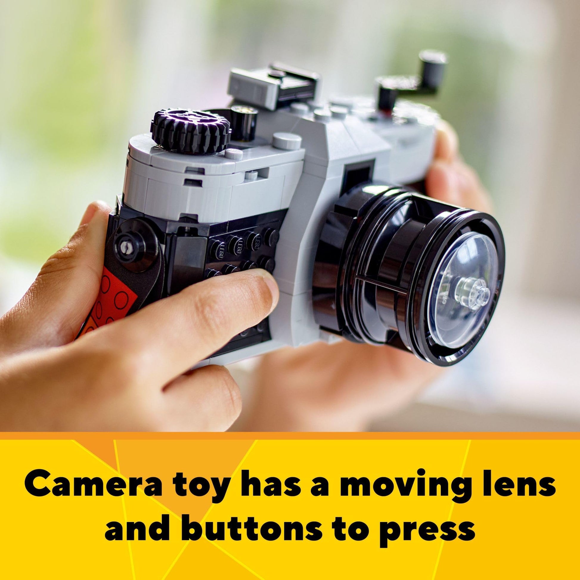 LEGO Creator 3 in 1 Retro Camera Toy, Transforms to Retro Video Camera or to TV Set, Photography Gift for Boys and Girls Ages 8 Years Old and Up Who