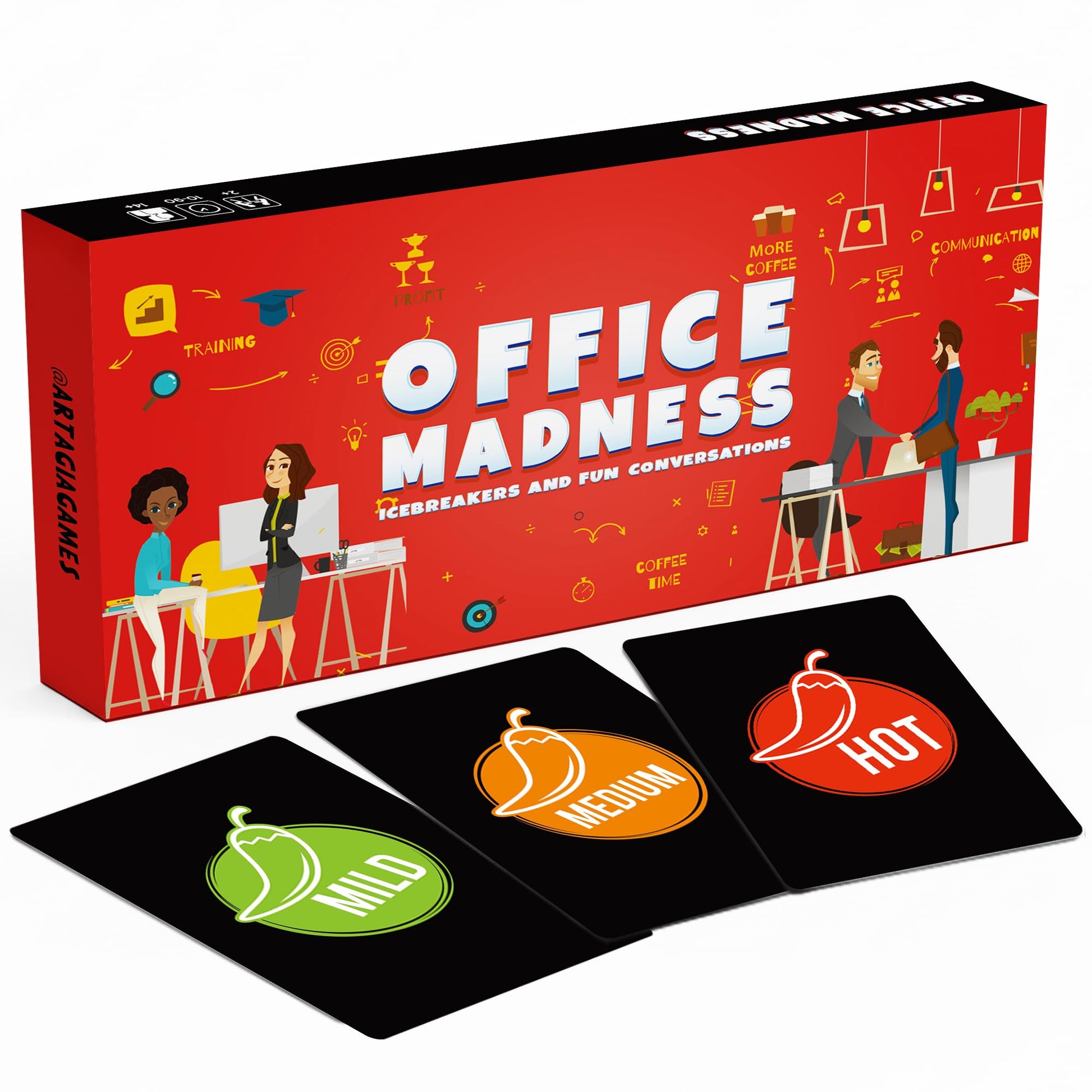 Team Building Card Game with 150 Icebreakers and Funny Questions | 3-in-1 Funny Office Game and Conversation Starter | Perfect for an Office Party or