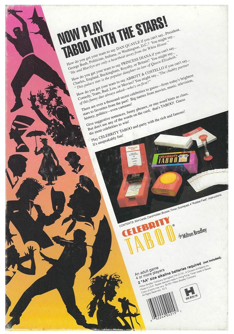 Milton Bradley Celebrity Taboo