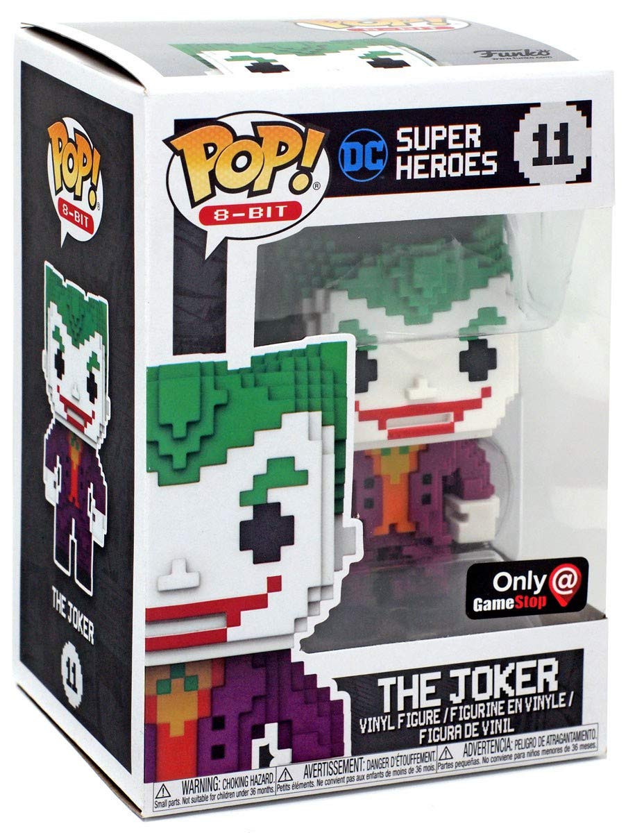 Funko Pop! 8-Bit #11 DC Heroes Chase Metallic Joker (Gamestop Exclusive)