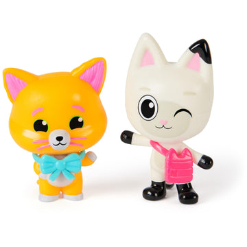 Gabby's Dollhouse: The Movie - Panda Paw & Leopold Figure Set with 2 Accessories for Ages 3+