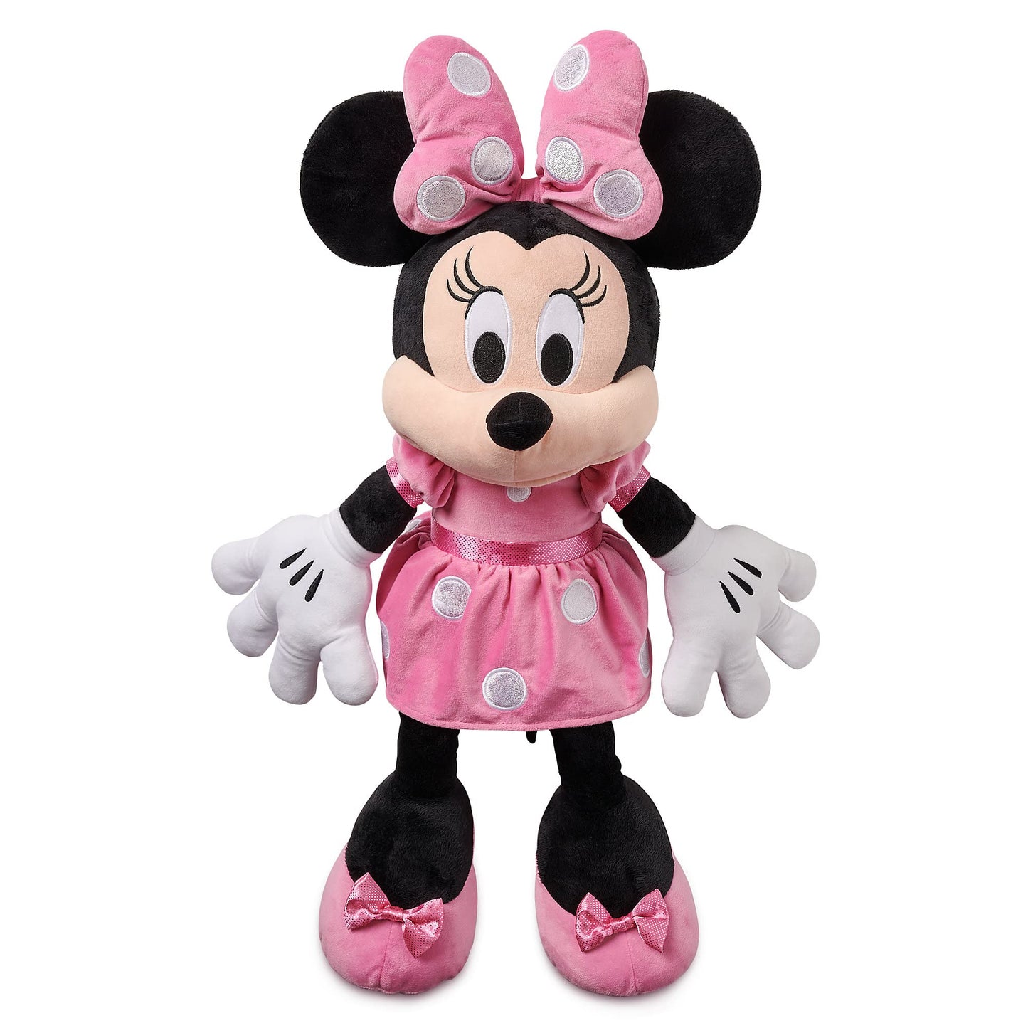 Disney Store Official Minnie Mouse Plush - Pink Dress - Large 21¼ Inches - Disney Stuffed Animals - Soft & Cuddly Toy - Plushies for Kids & Fans