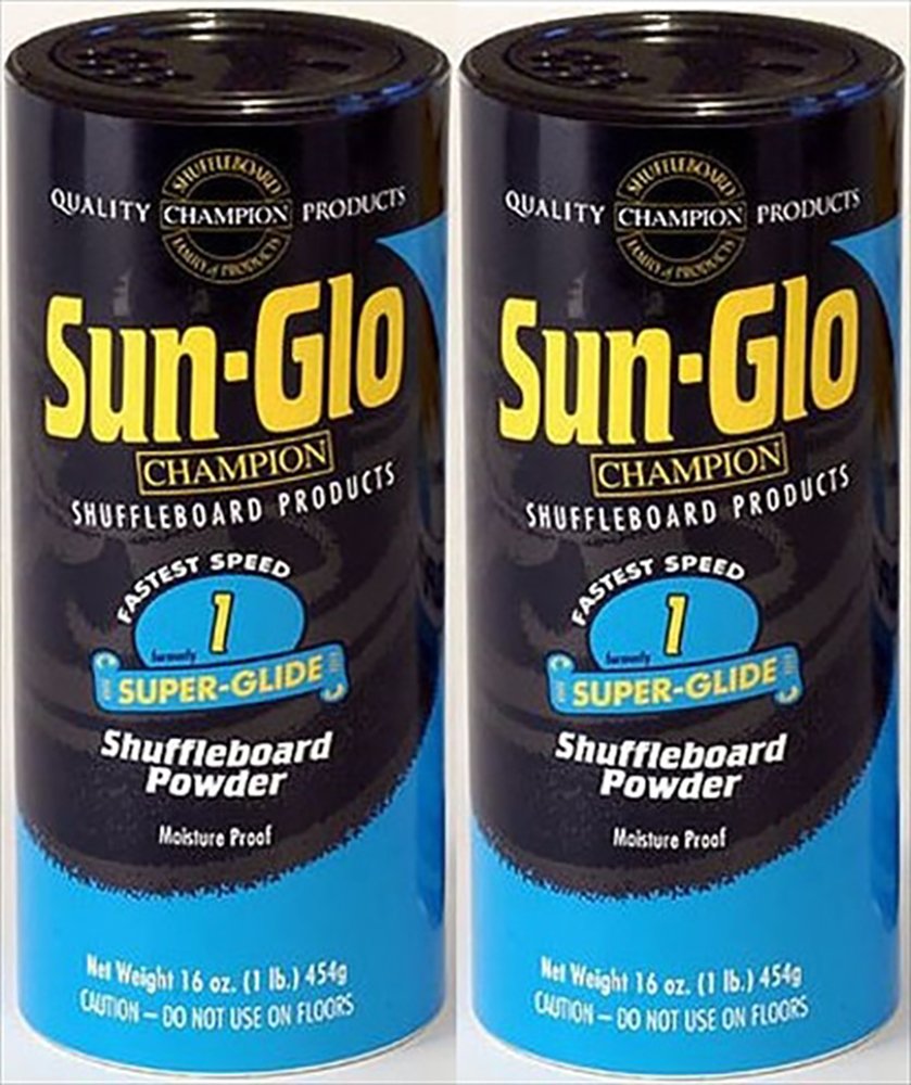 Twin Pack of Sun-Glo #1 Speed Shuffleboard Powder Wax
