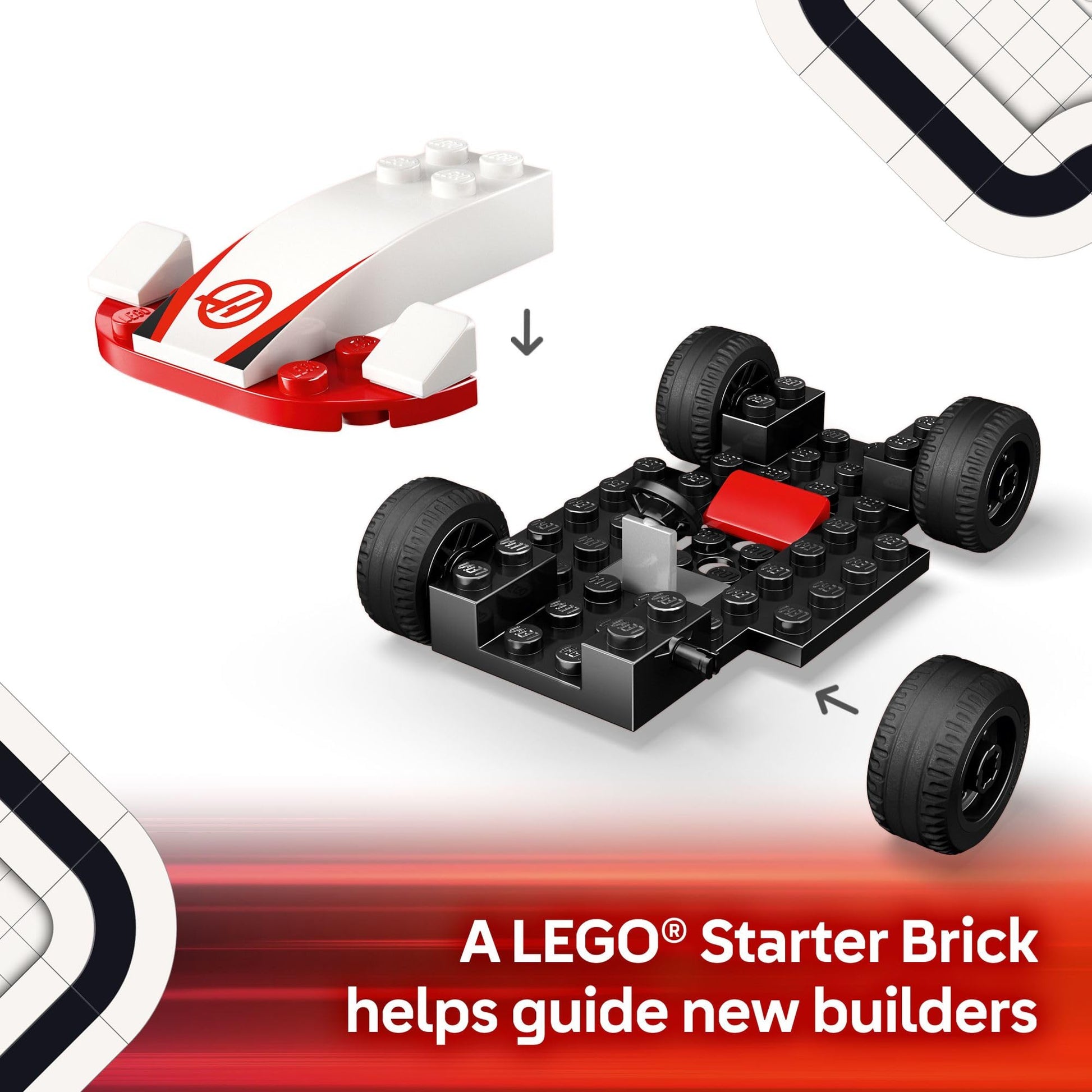 LEGO City F1 Williams Racing & Haas F1 Race Car Toys - Car Building Toy Set for Kids, Boys and Girls, Ages 4+ - Preschool Toy for Fans - Gift Idea for
