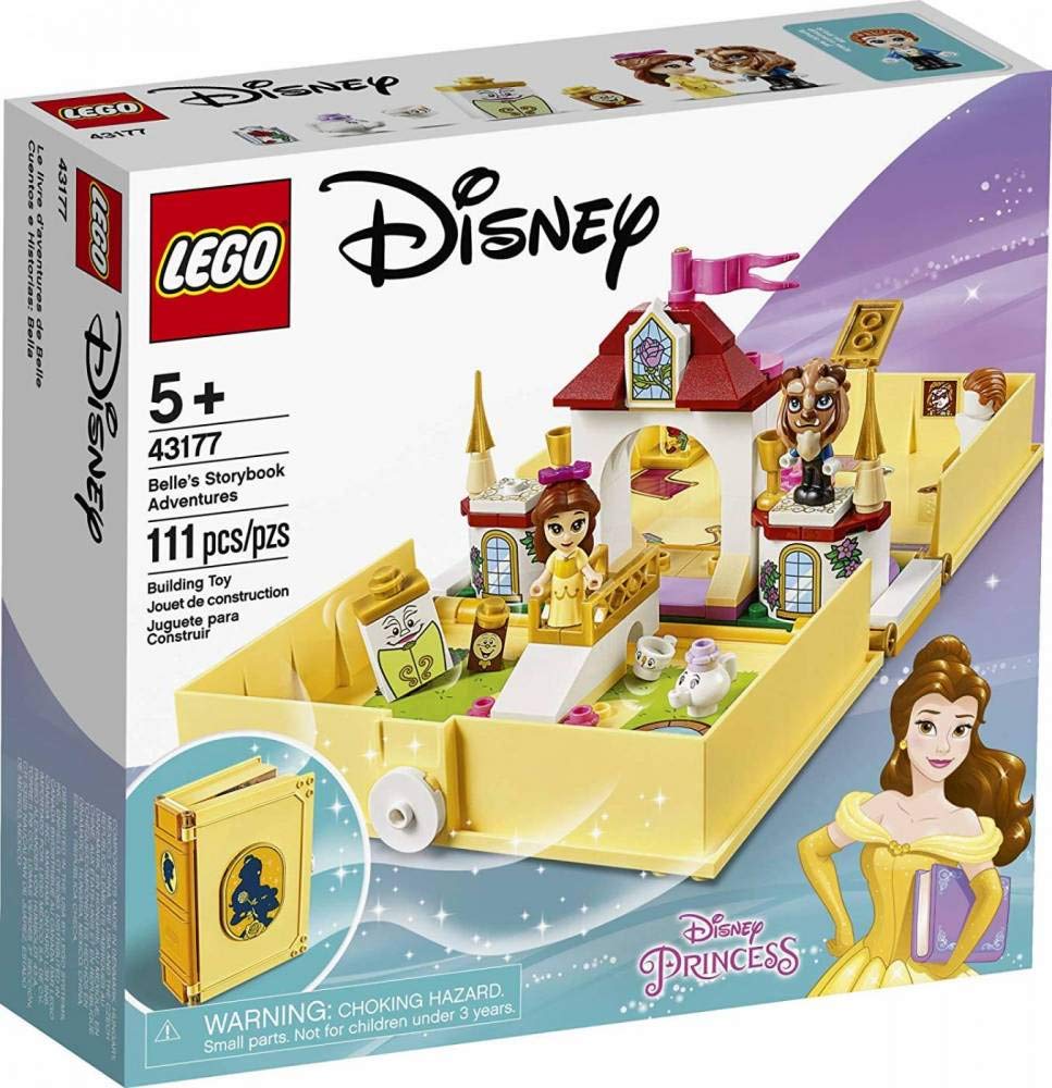 LEGO Disney Belle’s Storybook Adventures 43177 Creative Building Kit Toy (111 Pieces)