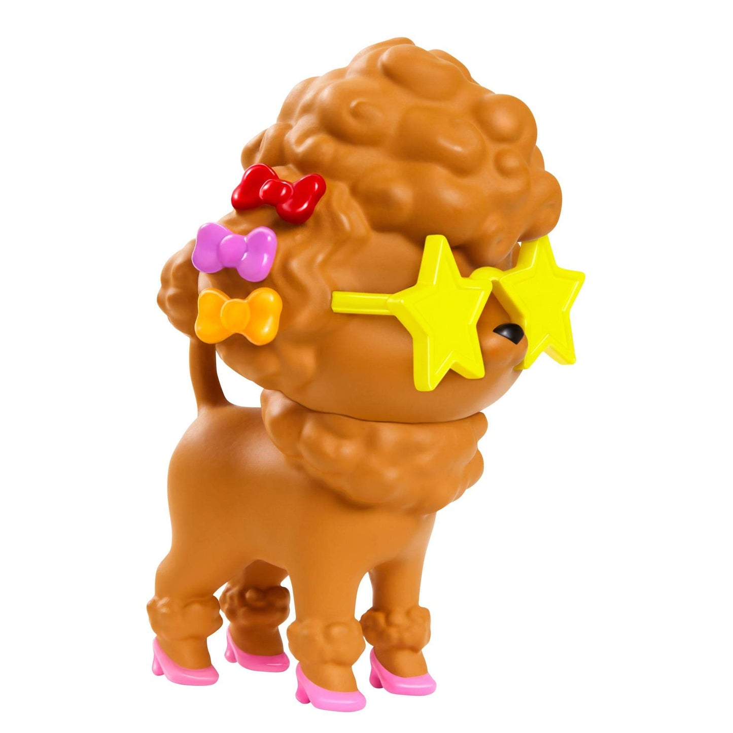 Barbie Extra Doll and Accessories with Afro-Puffs in Shaggy Rainbow Coat & Athleisure Look with Pet Poodle