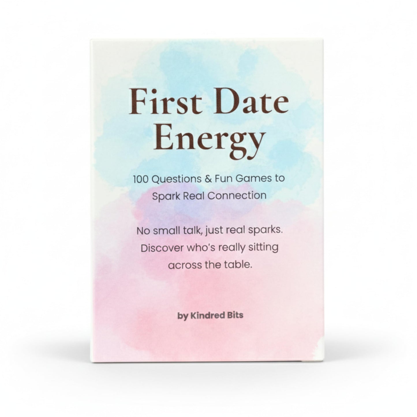 Kindred Bits First Date Energy - Conversation Cards for Couples with 100 Questions & Fun Games - Card Games for First Dates, Deep Connection & Laughs