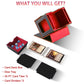 CMFYlive Card Deck Box for Commander deck box MTG Deck Box Gamegenic Deck Box Fits 100+ Double Sleeved Cards Magic Commander Card Storage Box with 2