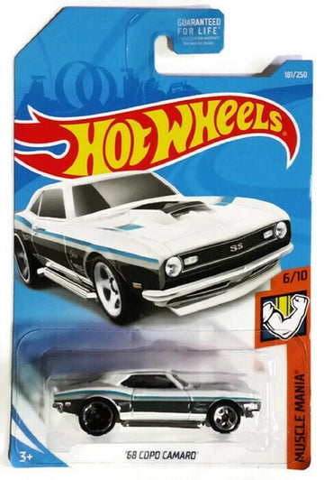 Hot Wheels 2019 Muscle Mania 6/10 - White '68 Copo Camaro 181/250