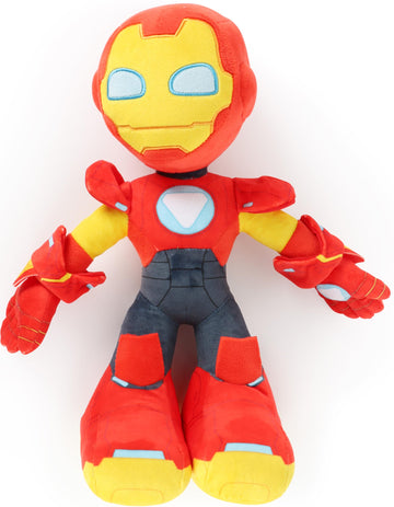 Jay Franco Marvel Kids Plush Pillow Buddy - Ultra-Soft Stuffed Plushie & Cozy Pillow, Official Licensed Product, Red - Iron Man and His Awesome