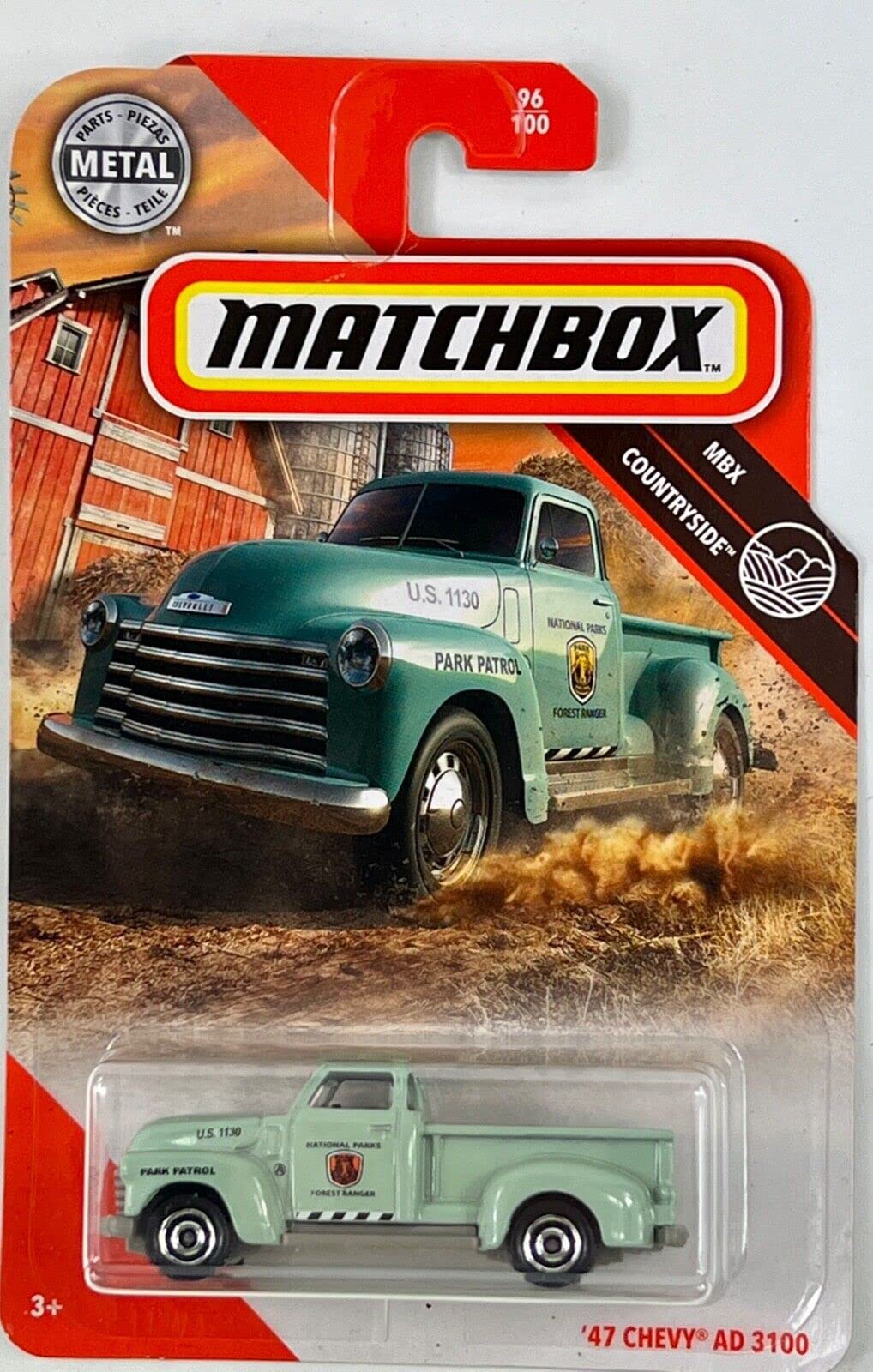 Matchbox '47 Chevy AD 3100 Truck, Countryside 96/100 (Mint Green)