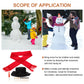 BESTOYARD 13Pcs Christmas Snowman Decorating Making Kit Snowman Dress Up Toys Fun Outdoor Kids for Xmas Winter Holiday Party Decoration Gifts