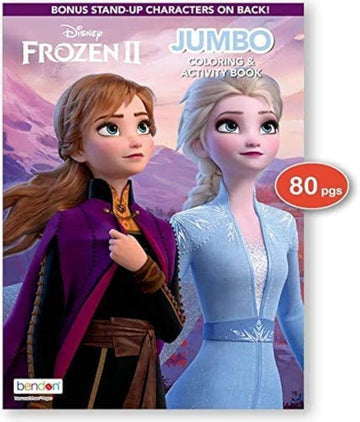 Bendon Frozen 2 Coloring Book Disney Arts Crafts Coloring, Painting Gift Set, Perforated Paper - Healthy Educational Play, for Kids Girls Boys