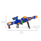 Best Choice Products Electric Customizable Soft Foam Ball Long-Distance Blaster Toy w/Barrel Extension, 12 Foam Balls, Foldable Bipod