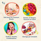 B. toys - Pop Arty! 500 Pieces - Jewlery Making Kit - Creative Pop Snap Bead Set for Kids - DIY Craft Jewelry Making Kit - Necklaces, Rings, Bracelets