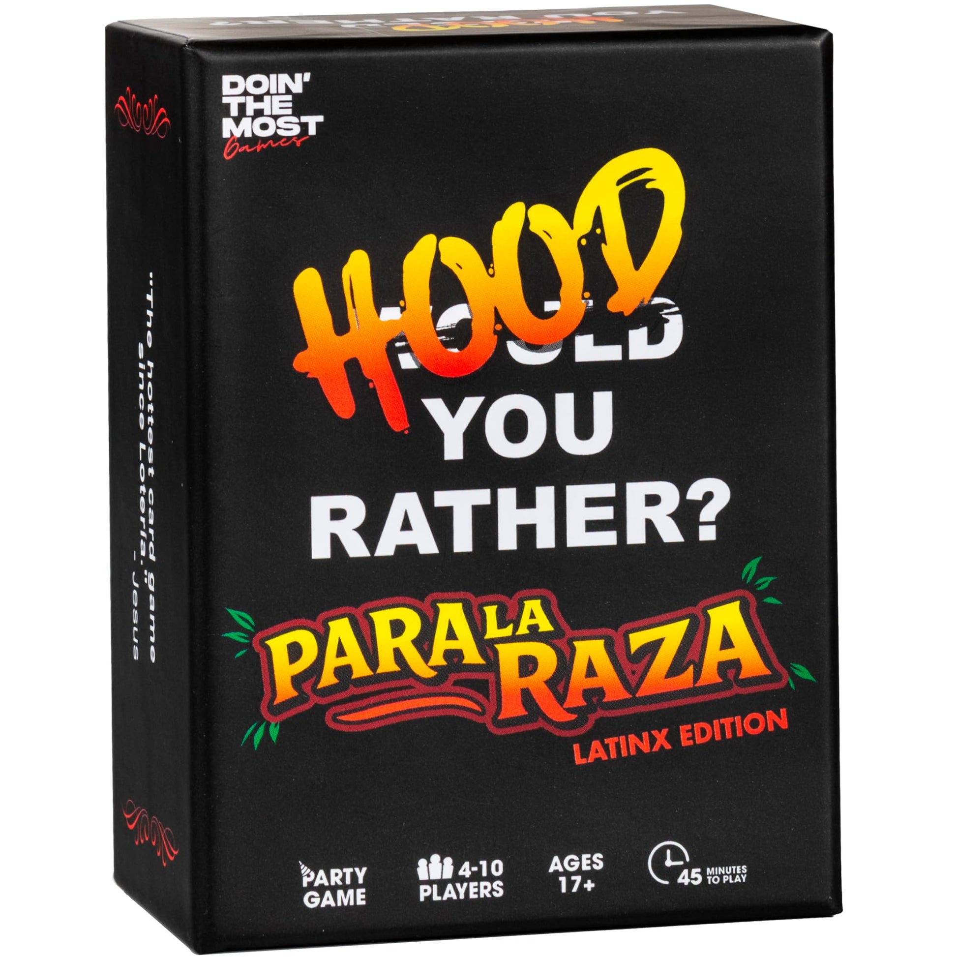 Doin' The Most - Hood You Rather: para La Raza | Adult Party Game for Game Night | Hilarious Would You Rather Card Game Celebrating Latinx Culture |