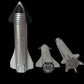 wltk SpaceX Starship 1/375 Diecast Rocket Model for Collection and Gift