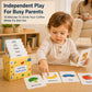 Flash Cards for Toddlers 1-3 - 55 Thick & Durable Learning Flashcards, First Words, Real-Life Images, Montessori Toy 12+ Months