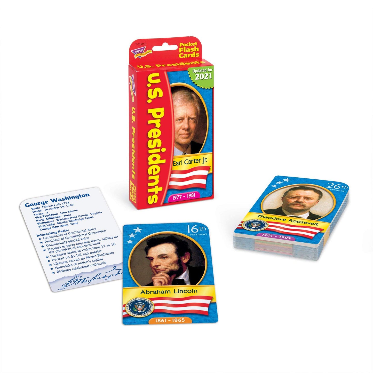 US Presidents Pocket Flash Cards