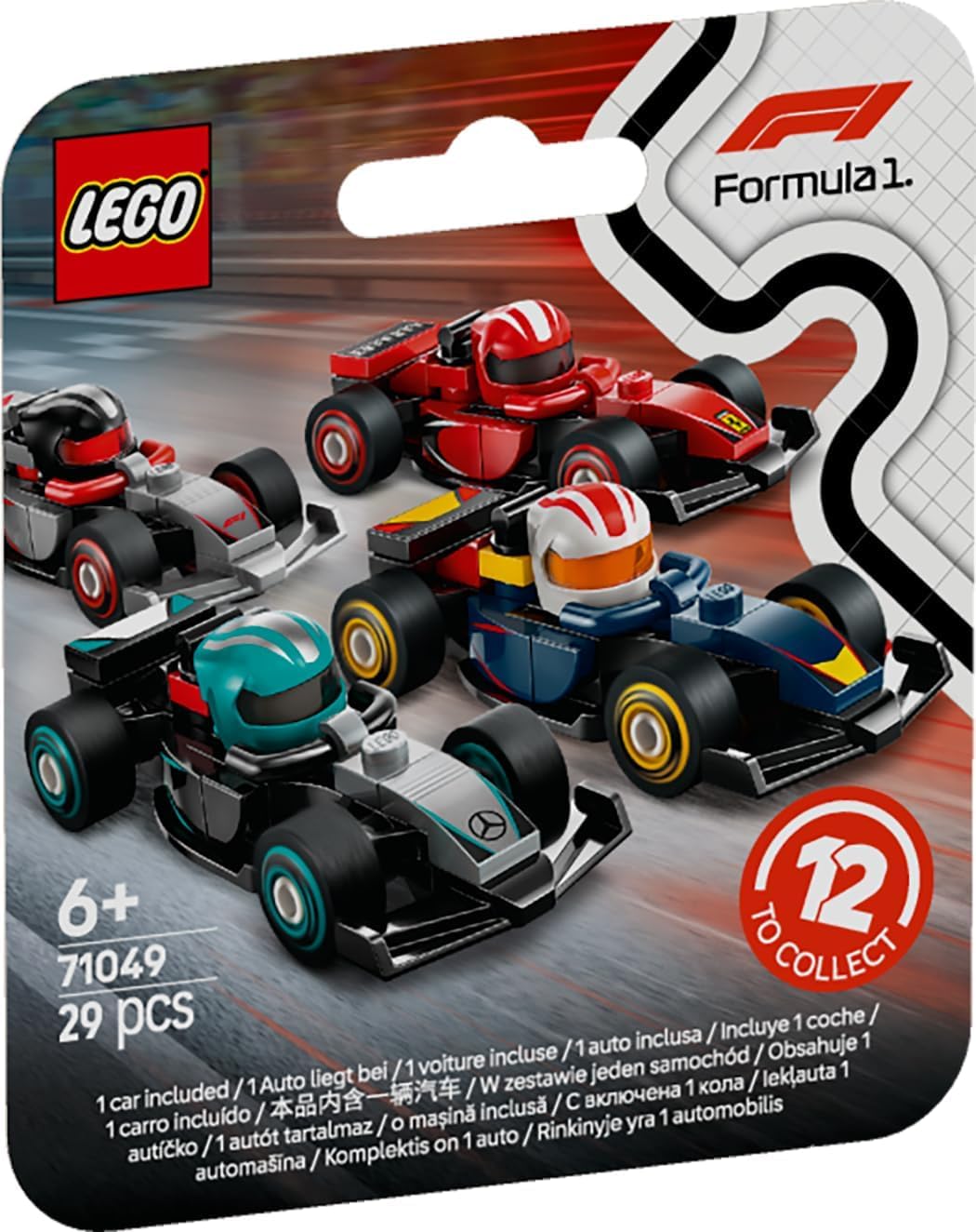 LEGO 71049 F1 Collectible Race Cars Random Set of 1 Race Car - Uus.
