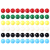 Laviesto Game Replacement Marbles Balls,60pcs 9/16inch Acrylic Balls for Chinese Checkers,Aggravation Game,Marble Run,Marble Games(6 Colors)