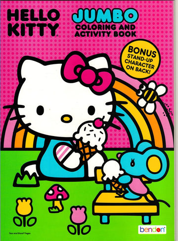 Hello Kitty Coloring and Acitivty Book Super Bundle for Kids, Girls - Set Includes Stickers, Kids Coloring Book and More