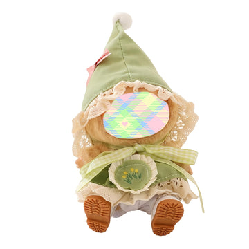 Clothes for Dolls Accessories, Elf Outfit Set 4 Pieces for 15cm 17cm Doll, Cute Hat Shoes Clothing Set Replacement Green (No Doll)