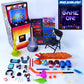 Super Action Stuff Game ON Arcade 1/12 Scale Six Inch Action Figure Accessories Set with LED Light (Cats with Knives 2 w/Light)