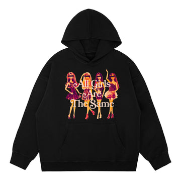 Juice WRLD All Girls Are The Same Dolls Hoodie, Black, Large