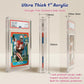 PSA Slab Display Case - 1inch Thick Acrylic Graded Card Display Case with Magnetic Lid, Clear Slab Protector Compatible with PSA & CGC, Card Slab Case