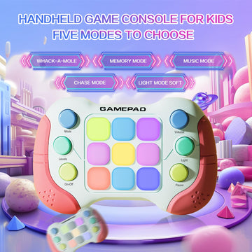 Christmas Fast Push Game Fidget Toys Handle, Upgraded Flashing Quick Press Games Pro for Kids, Speed Push Light Up Fidget Game, Educational Handheld