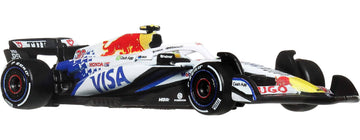 Hot Wheels 1:64 Scale Premium Die-Cast Formula 1 Collectible Toy Race Car with Real Riders Tires & Metal/Metal Body & Chassis