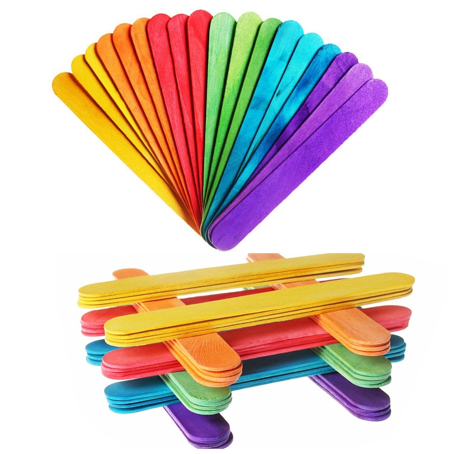 Wartoon Pipe Cleaners Crafts Set, Pipe Cleaners Chenille Stem and Pompoms with Googly Wiggle Eyes and Craft Rods Assorted Colors Non-Woven Felt Fabric