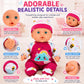 2 Pack Twin Baby Dolls for Girls, 12 Inch Soft Body Talking Baby Doll Set with Magic Disappearing Milk Bottles, Realistic Newborn Boy & Girl Dolls for
